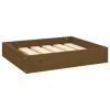 Honey Brown Dog Bed - Solid Pine Wood (20.3"x17.3"x3.5")