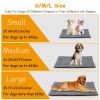 Reversible Fleece Dog Bed Mat for Joint Relief (L Size)