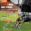 VEVOR Dog Stair for Cars - 4-Step Folding Aluminum Dog Steps (150 lbs Capacity)