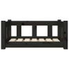 Black Dog Bed - Solid Pine Wood (25.8"x19.9"x11")