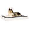 White Solid Wood Pine Dog Bed (36"x25.2"x3.5")