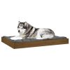 Honey Brown Solid Wood Pine Dog Bed - 40"x29.1"x3.5" Durable Pet Bed