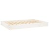 White Solid Wood Pine Dog Bed (36"x25.2"x3.5")