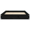 Solid Wood Pine Dog Bed - Black (28.1"x21.3"x3.5")