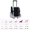 Foldable Multipurpose Pet Trolley - Gray