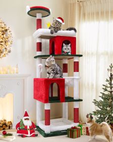 72 Inch Christmas Cat Climbing Rack