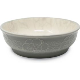 Pioneer Pet Ceramic Bowl Magnolia - Medium (6.5" x 2"), Floral Design