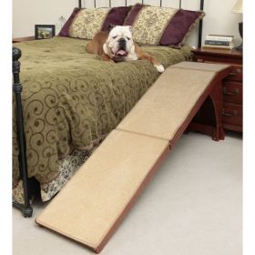 Bedside Dog Ramp (Cherry Wood, Supports 120 lbs)