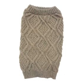 Outdoor Dog Fisherman Dog Sweater - Taupe, XX-Large (29"-34")