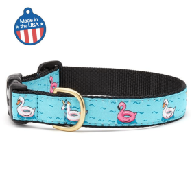 Floaties Dog Collar or Leash - Threaded Pear Collar Collection (Sie: Large, Color: Floaties)