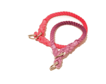 Rope Dog Collar (Sie: 10 inches, Color: Ombre)