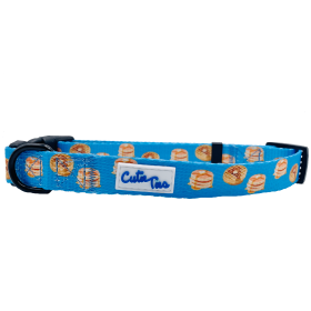 Cutie Ties Fun Design Dog Collar (Sie: Small, Color: The Breakfast Club)