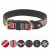 Halo Christmas Candy Cane Dog Collar