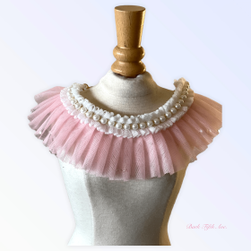 Pearl Neck Ruff (Sie: Small, Color: Pink)