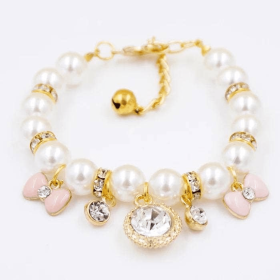 Princess Pearl Charm Collar (Sie: Small)