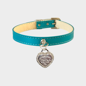 Rhinestone Heart "Sniffany" Dog Collar (Sie: 10")