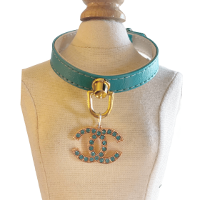 Azure CC Collar (Sie: 10", Color: Teal Collar)