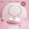 Gold No 5 Charm Necklace