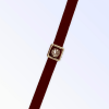 Burgundy Buckle Necklace