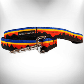 Mountain Dog Leads (Sie: REGULAR Lead 1" width- 5' length, Color: Blue Mountain)