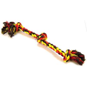 Flossy Chews 3 Knot Tug Rope - Durable Dog Toy for Chewing & Tug-of-War (Option: Large  25" Long)