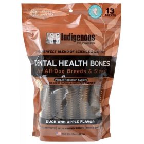 Indigenous Dental Health Bones – Grain-Free Chews for Cleaner Teeth (Option: Duck & Apple Flavor  13 Count)