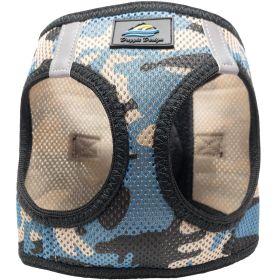 American River Choke Free Dog Harness – Comfortable & Secure Fit (Color: Blue Camo, Size: XX-Small)