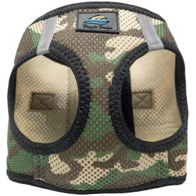 American River Choke Free Dog Harness – Comfortable & Secure Fit (Color: Green Camo, Size: XX-Small)