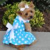 Blue Polka Dot Dog Dress – Cute & Stylish Pet Apparel