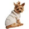 Dog Cable Knit Cotton Sweater – Oatmeal