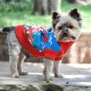 Dog Cable Knit Sweater (100% Cotton, Ugly Snowman Design)