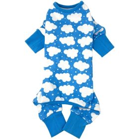 CuddlePup Dog Pajamas – Soft & Cozy Pet Sleepwear for All Seasons (Color: Fluffy Clouds, Size: Small)