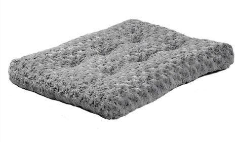 Ultra-Soft Plush Dog Crate Bed – Non-Skid, Machine Washable Pet Bed (Color: Gray, Size: XS)