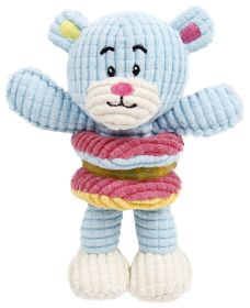 Pet Life "Hugga-Bear" Puppy Toy – Plush Squeaking & Rubber Teething Toy (Color: light blue)