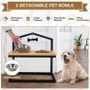 5-Heights Elevated Pet Feeder – With 2 Detachable Stainless Steel Bowls