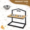 5-Heights Elevated Pet Feeder – With 2 Detachable Stainless Steel Bowls