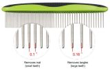 Pet Life Grip Ease' Grooming Comb (Wide & Narrow Teeth)