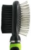 Pet Life Flex Series 2-in-1 Dual-Sided Grooming Pet Brush