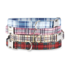 Adjustable Collar - Quick Release Metal Alloy (Beige Plaid)