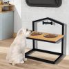 5-Heights Elevated Pet Feeder – With 2 Detachable Stainless Steel Bowls