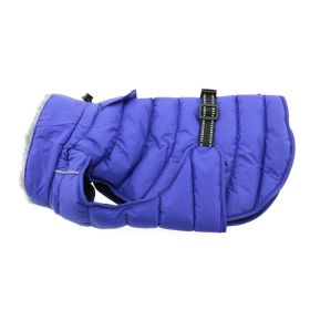 Alpine Extreme Cold Puffer Coat – Insulated Dog Jacket (Color: Blue, Size: X-Large)