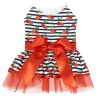 Cherry Stripe Harness Dress – With Matching Leash