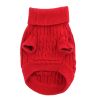 Dog Cable Knit Cotton Sweater – Fiery Red