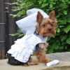 Dog Harness Wedding Dress – With Veil & Matching Leash