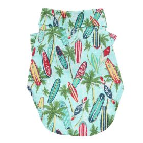 Surfboards & Palms Hawaiian Camp Shirts – Tropical Pet Apparel (Size: Large)