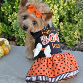 Halloween Fab-BOO-Lous Dog Dress – With Matching Leash (Size: X-Large)