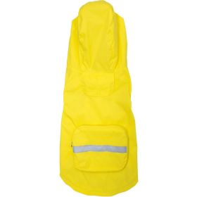 Packable Raincoat – Lightweight & Portable Pet Jacket (Color: Yellow, Size: X-Large)