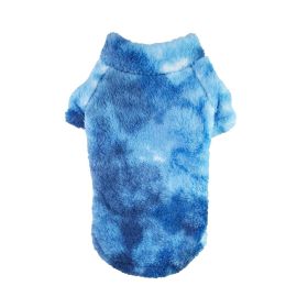 Soft Plush Pullover – Cozy Dog Sweater for Everyday Comfort (Color: Tie-Dye Blue, Size: 4XL)