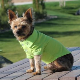 Polos Solid – Classic Pet Apparel (Color: Green Flash, Size: 2X-Large)