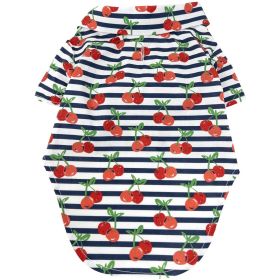 Cherry Stripe – Stylish Pet Apparel (Size: XX-Small)